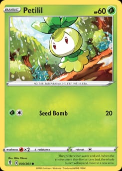 Evolving Skies Petilil #9 card