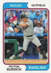 2023 Topps Heritage Base Set Peyton Burdick #322 card
