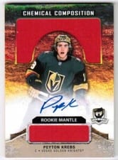 2020-21 Upper Deck The Cup Chemical Composition - Mantle Autograph Peyton Krebs #CC-PK card