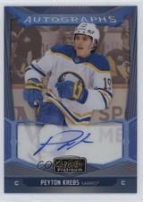 2024-25 O-Pee-Chee Platinum Blue Rainbow Autographs Peyton Krebs #BA-KR card