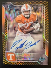 2025 Bowman University Chrome Sapphire Chrome Prospect Autographs Peyton Lewis #BCA-PLE card