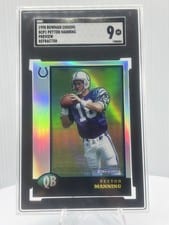 Peyton Manning 1998 Bowman Chrome Preview card
