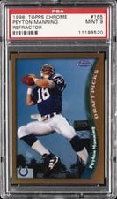 1998 Topps Chrome Peyton Manning #165 card