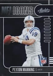 2019 Panini Absolute NFL Icons Peyton Manning #7 card