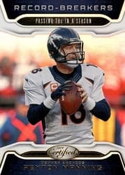 2019 Panini Certified Record Breakers Peyton Manning #RB-PM card