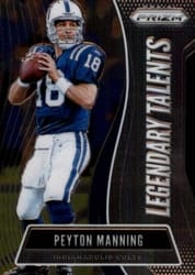 2019 Panini Prizm Legendary Talents Peyton Manning #6 card