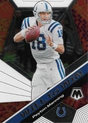 2020 Panini Mosaic Will to Win Peyton Manning #WW16 card