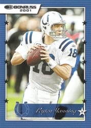 2021 Donruss Retro 2001 Peyton Manning #01-26 card