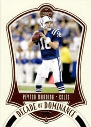 2021 Panini Legacy Decade of Dominance Peyton Manning #DD-12 card