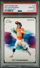 2023 Panini One Color Blast Peyton Manning #12 card