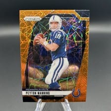 2024 Panini Prizm Peyton Manning Red White Blue #126 card