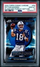 2024 Topps Chrome Cosmic Planetary Pursuit - Neptune Peyton Manning #PPN-PM card