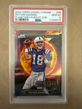 2024 Topps Chrome Cosmic Planetary Pursuit - Sun Peyton Manning #PPSU-PM card