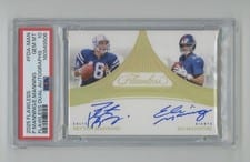 2025 Panini Flawless Flawless Dual Autographs Peyton Manning/Eli Manning #10 card