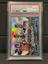 2024 Topps Chrome Cosmic Star Clusters Peyton Manning / John Elway / Bo Nix #SCL-2 card
