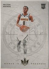 2022-23 Panini Court Kings Works in Progress Peyton Watson #23 card