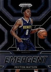 2022-23 Panini Prizm Emergent Peyton Watson #19 card