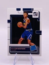 2022 Panini Donruss Peyton Watson Green Laser #230 card
