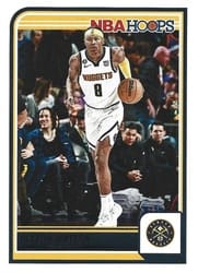 2023-24 Hoops Base Set Peyton Watson #91 card