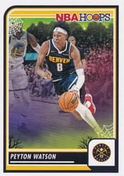 2023-24 Hoops Haunted Hoops Base Set Peyton Watson #266 card