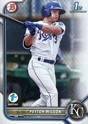 2022 Bowman 1st Edition Base Set Peyton Wilson #BPPF-85 card
