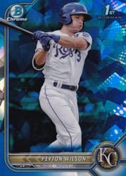 2022 Bowman Sapphire Edition Base Set Peyton Wilson #BCP-85 card
