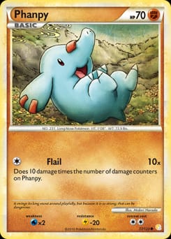 HeartGold & SoulSilver Phanpy #77 card