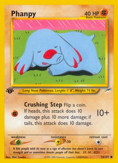 Neo Destiny Phanpy #76 card
