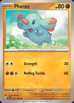 Paldean Fates Phanpy #48 card