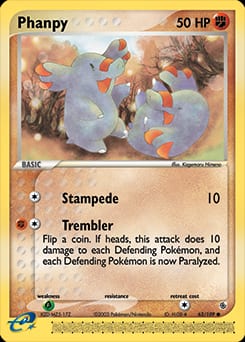 2003 Ruby & Sapphire Phanpy #62 card