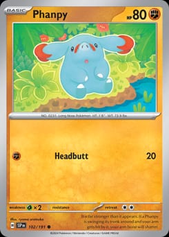 Surging Sparks Phanpy #102 card