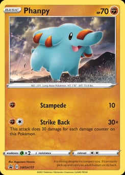 2019 SWSH Black Star Promos Phanpy #SWSH117 card