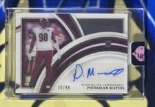2022 Panini Immaculate Collection Phidarian Mathis #164 card