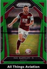 2020 Panini Prizm Premier League Phil Bardsley Red Mojo Prizm #57 card