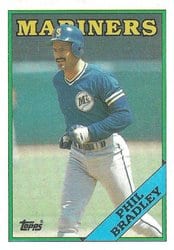 1988 Topps Base Set Phil Bradley #55 card