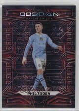 2023 Panini Obsidian Phil Foden Red Pulsar Electric Etch #84 card