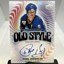 2024-25 Upper Deck Premier Old Style Signatures Phil Housley #OS-PH card