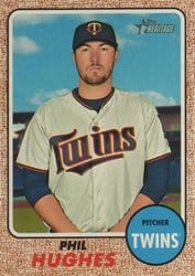 2017 Topps Heritage Base Set Phil Hughes #562 card