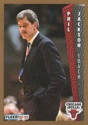1992-93 Fleer Base Set Phil Jackson #31 card