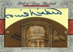 2018 Leaf Cut Signature Hall of Fame Baseball Edition Base Set Phil Niekro #NNO card