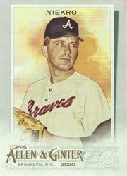 2020 Topps Allen & Ginter Base Set Phil Niekro #344 card