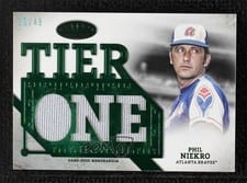 2024 Topps Tier One Die-Cut Relics Phil Niekro #T1RD-PN card