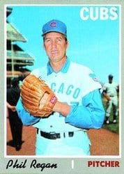 1970 Topps Base Set Phil Regan #334 card