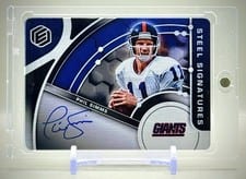 2022 Panini Elements Steel Signatures Phil Simms #SS-PS card