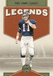 2022 Panini Legacy Base Set Phil Simms #124 card