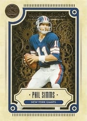 2022 Panini Legacy Time Machines Phil Simms #TM-18 card