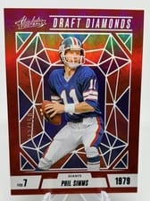 2024 Panini Absolute Draft Diamonds Phil Simms #DD-PSS card
