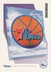 1991-92 SkyBox Base Set Philadelphia 76ers #370 card