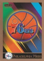 1990-91 SkyBox Base Set Philadelphia 76ers Logo/Checklist #347