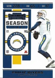 2019 Panini Contenders Base Set Philip Rivers #48 card